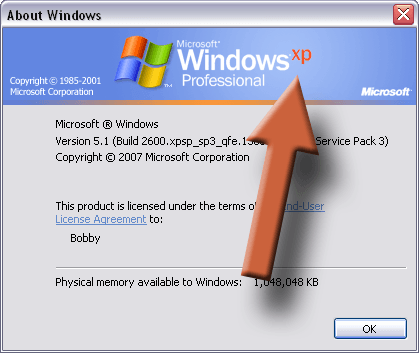  bild - Windows version XP