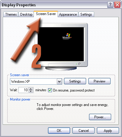 Windows Vista Screensaver Shortcut